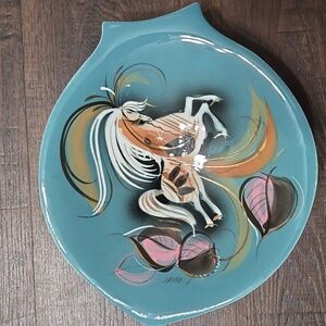 Mid Century Modern Sascha Brastoff Star Steed Horse Dish Art Home Decor